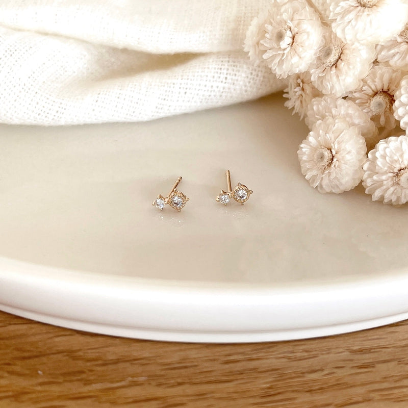 Pendientes «Erwin» chapados en oro-PendientesInstants Plaisirs  Joyas