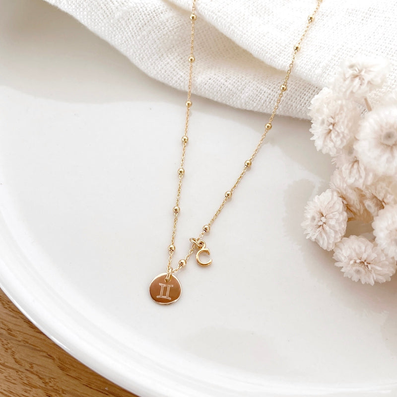 Collar «Mia» chapado en oro-Collares-instants-plaisirs-Cadena de bolas de 38Instants Plaisirs  Joyas