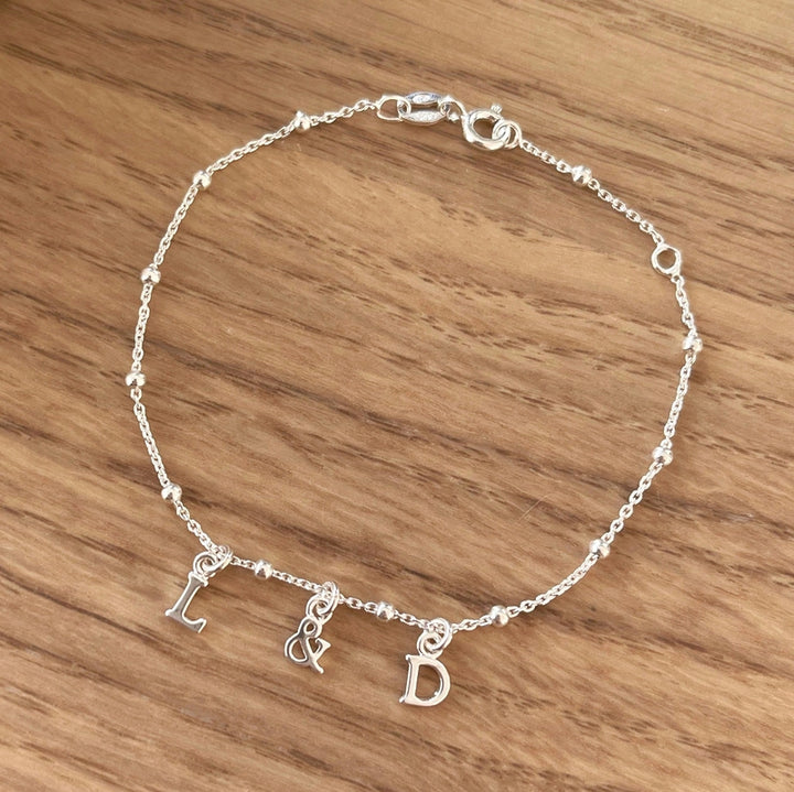 Pulsera «Initial» plata-Pulseras-instants-plaisirs-UnaInstants Plaisirs  Joyas