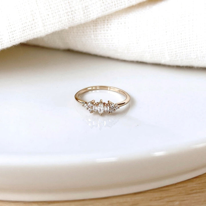 Anillo «Anouck» chapado en oro -Instants Plaisirs Instants Plaisirs -Instants Plaisirs  Joyas