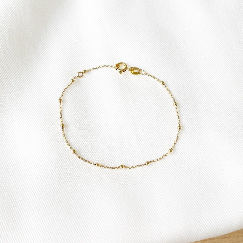 Pulsera «bolas» chapada enInstants Plaisirs Joyería