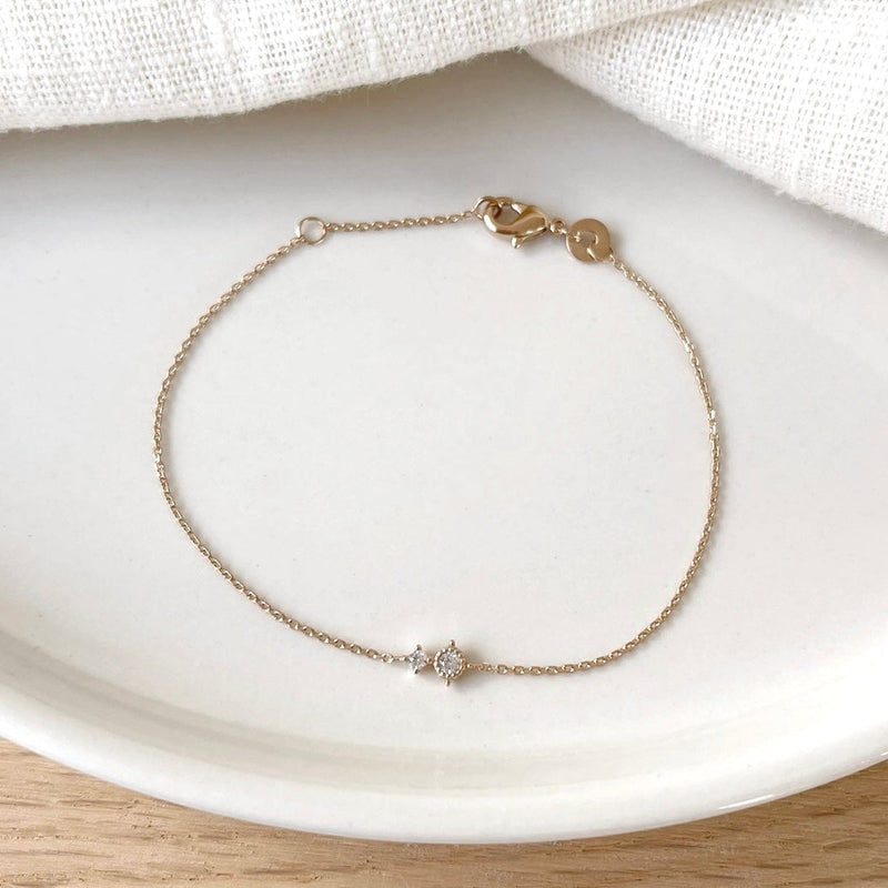 Pulsera «Edwin» chapada enInstants Plaisirs  Joyas