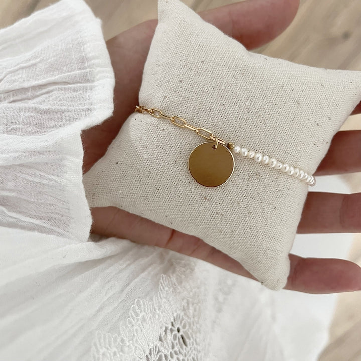 Pulsera «Inaya» chapada enInstants Plaisirs Joyas