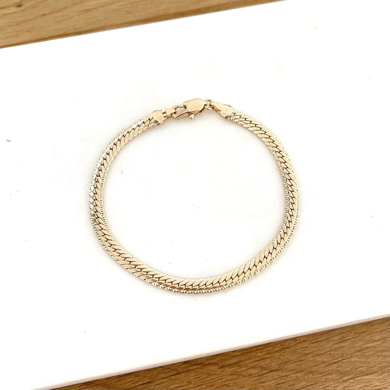 Pulsera «Syrene» chapada enInstants Plaisirs Joyería