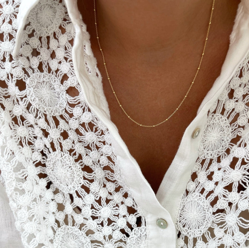 Cadena chapada enInstants Plaisirs  Joyas