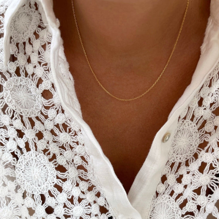 Cadena chapada enInstants Plaisirs  Joyas