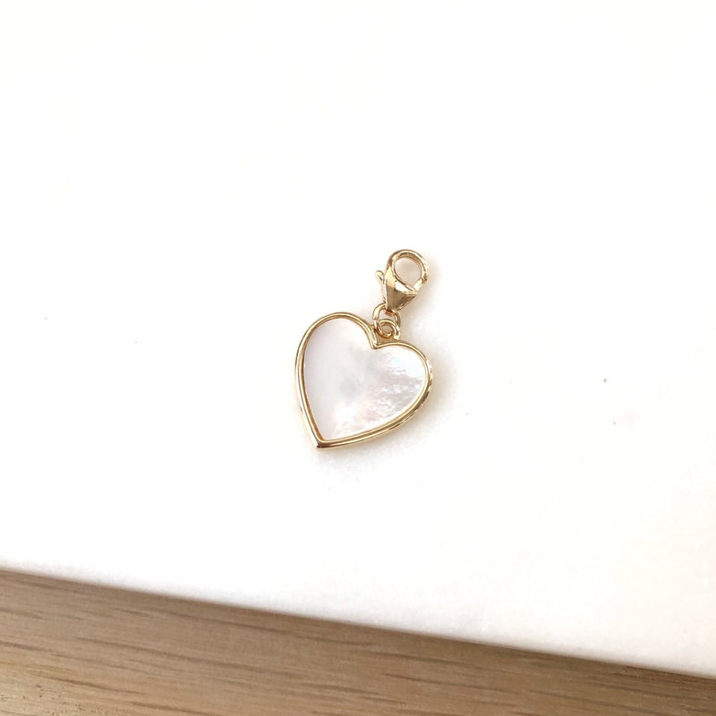 Charm «Ava» Nácar chapado en oro -Instants Plaisirs Joyas - Sin grabado -Instants Plaisirs Joyas