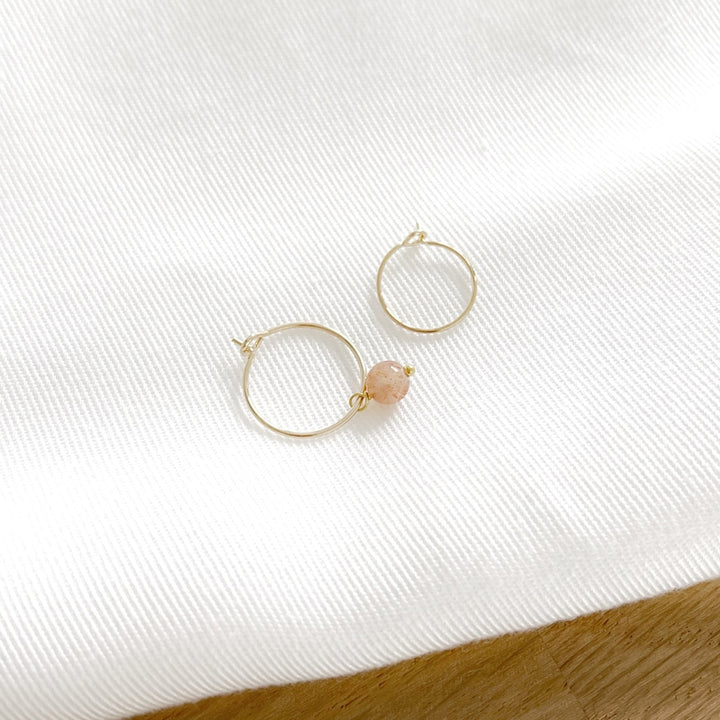 Broche «Lucy» Piedra del sol chapada enInstants Plaisirs Joyas