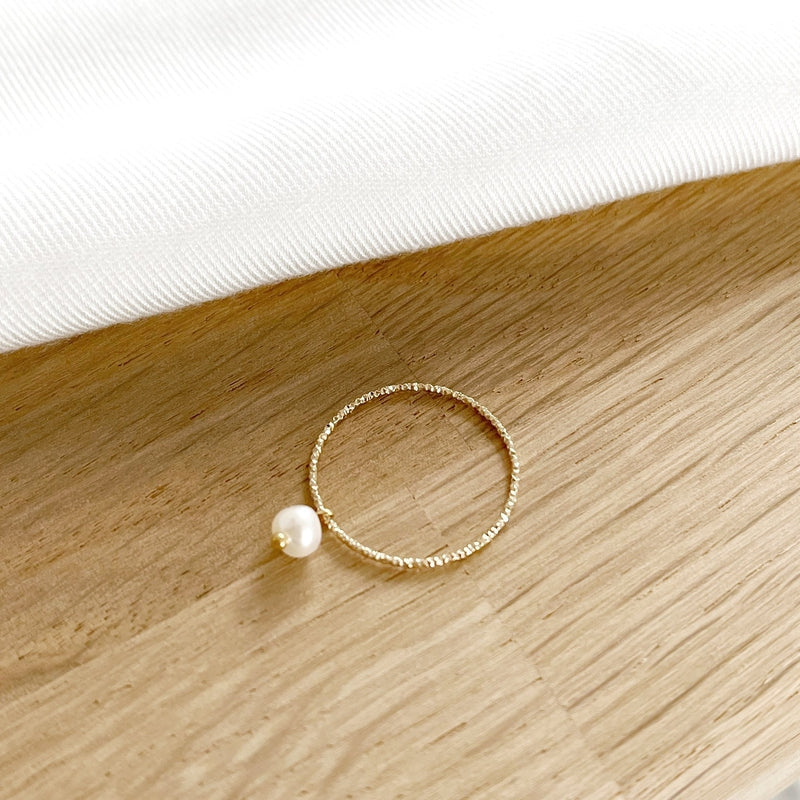 Anillo «Edna» chapado enInstants Plaisirs Joyas