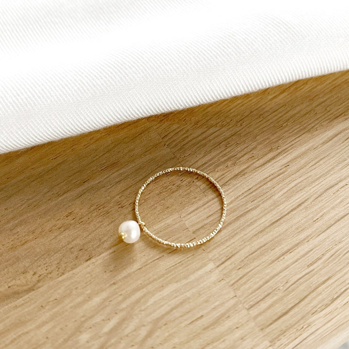 Anillo «Edna» chapado enInstants Plaisirs Joyas