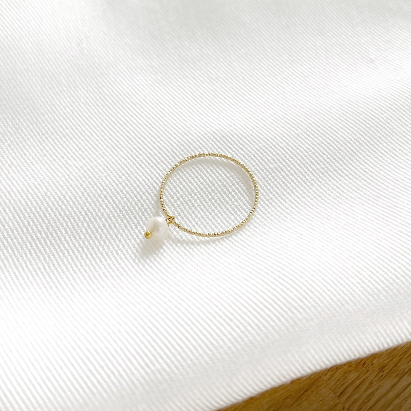 Anillo «Edna» chapado enInstants Plaisirs Joyas