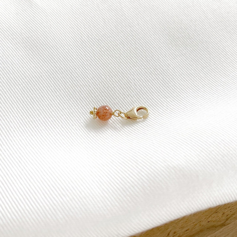 Charm «Lili» Piedra solar chapada en oro -Instants Plaisirs Joyas -Instants Plaisirs Joyas