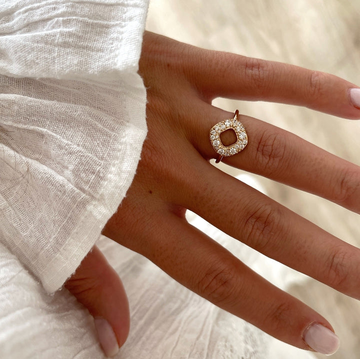 Anillo «Laurie» chapado enInstants Plaisirs Instants Plaisirs  Joyas