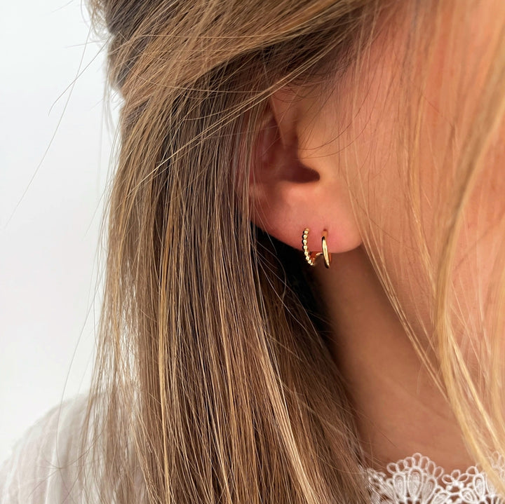 Pendientes «Nawel» chapados en oro-PendientesInstants Plaisirs  Joyas