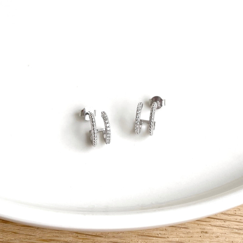 Pendientes «Tania» plata-PendientesInstants Plaisirs  Joyería