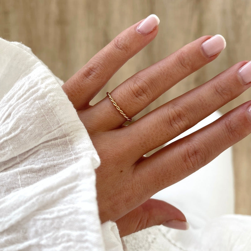 Bague "Nadège" plaqué or-Bagues-Instants Plaisirs • Bijoux-Instants Plaisirs | Bijoux