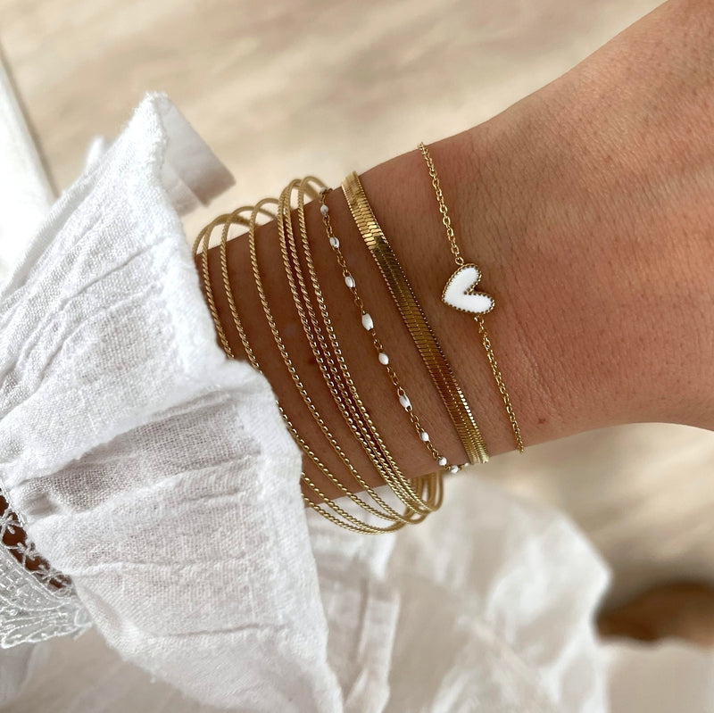 Pulsera «Louka» blancoInstants Plaisirs Instants Plaisirs  Joyas
