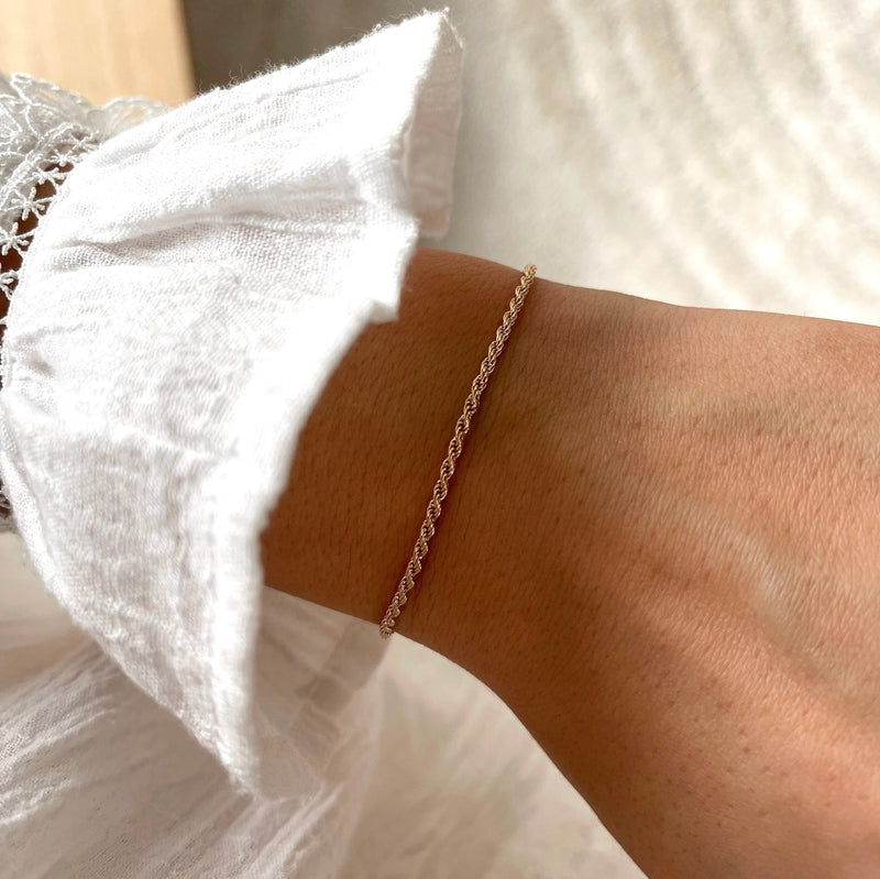 Bracelet "Oscar" plaqué or-Bracelets-Instants Plaisirs - Bijoux-Instants Plaisirs | Bijoux