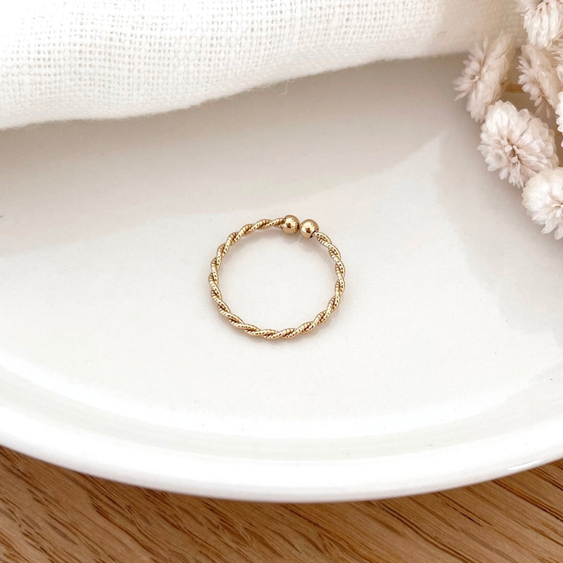 Bague "Nadège" plaqué or-Bagues-Instants Plaisirs • Bijoux-Instants Plaisirs | Bijoux