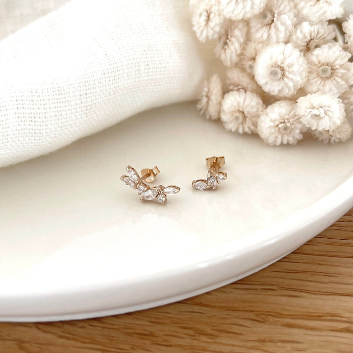 Pendientes «Kenza» chapados en oro-PendientesInstants Plaisirs  Joyería