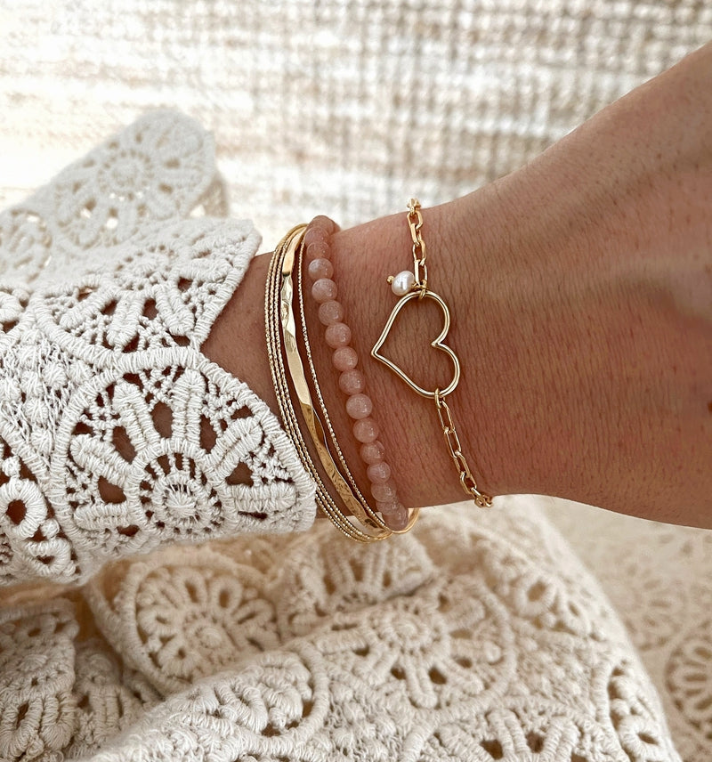 Pulsera «Mina» chapada enInstants Plaisirs Instants Plaisirs  Joyas