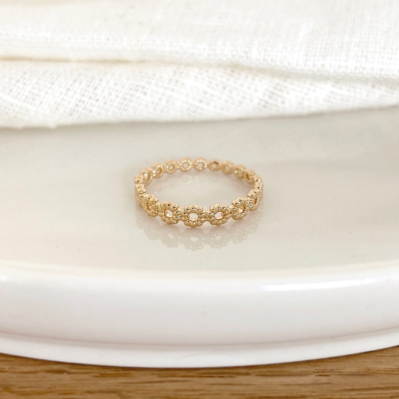 Bague "Marguerite" plaqué or-Bagues-Instants Plaisirs - Bijoux-50-Instants Plaisirs | Bijoux