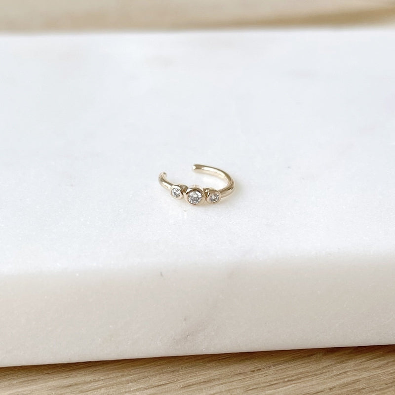 Pendiente «Suzy» chapado en oro -Instants Plaisirs Joyas -Instants Plaisirs Joyas