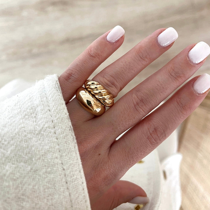 Anillo «Annabelle» chapado enInstants Plaisirs Instants Plaisirs  Joyas