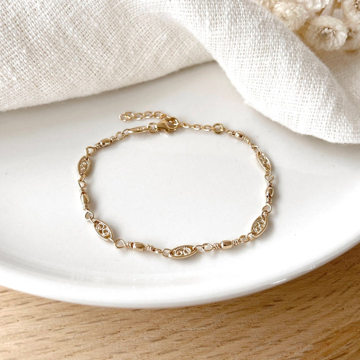 Pulsera «Judith» chapada enInstants Plaisirs  Joyería