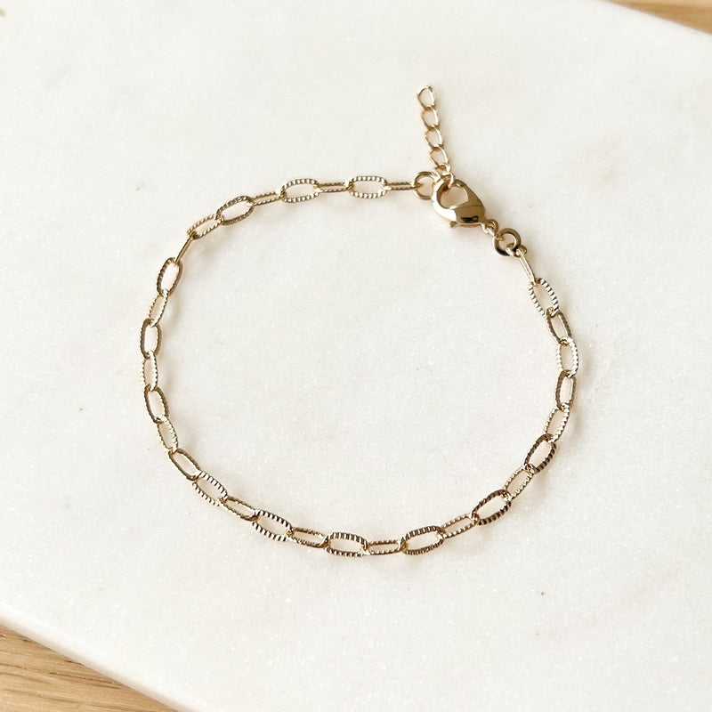 Pulsera «Alba» chapada enInstants Plaisirs Joyas