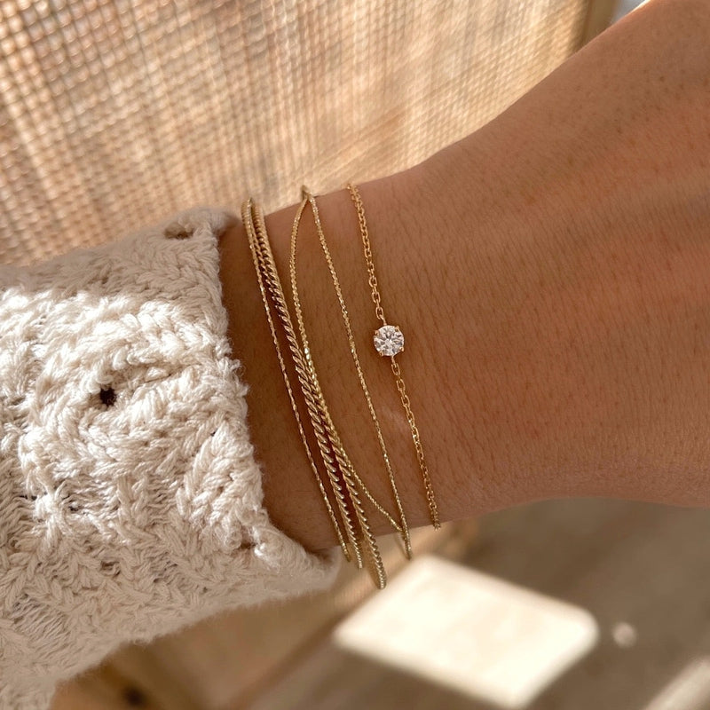 Pulsera «Dani» chapada enInstants Plaisirs  Joyería