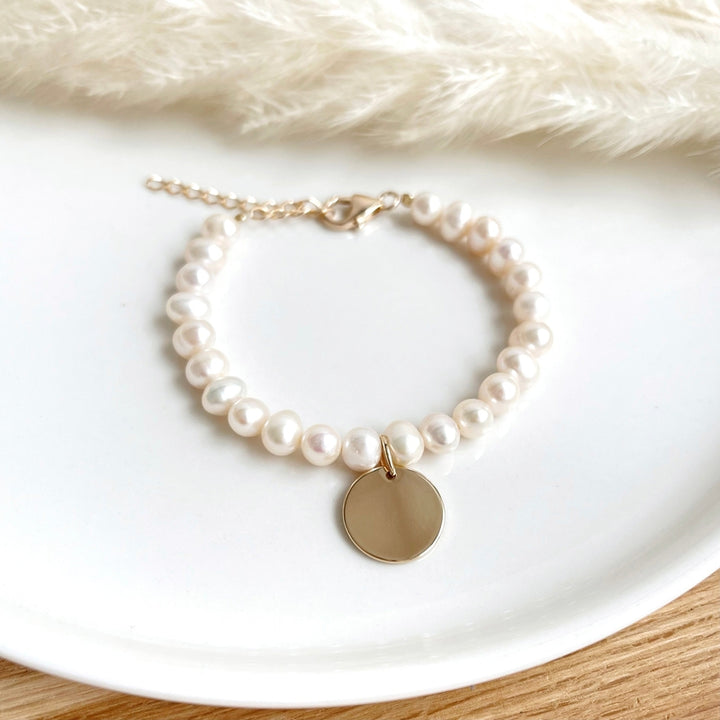 Pulsera «Suzanne» lisa chapada enInstants Plaisirs  Joyas