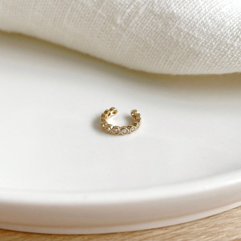 Pendiente «Ria» chapado en oro -Instants Plaisirs Joyas -Instants Plaisirs Joyas