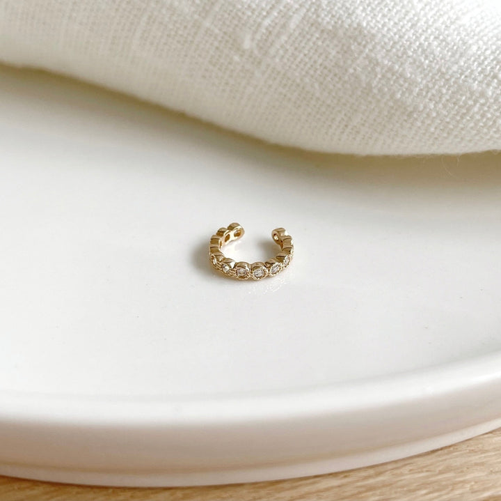 Pendiente «Ria» chapado en oro -Instants Plaisirs Joyas -Instants Plaisirs Joyas