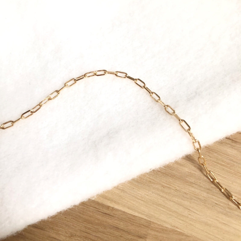 Cadena «July» chapada en oro-cadenas-instantes-placeres-Pulsera ajustable hastaInstants Plaisirs Joyería