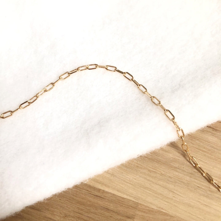 Cadena «July» chapada en oro-cadenas-instantes-placeres-Pulsera ajustable hastaInstants Plaisirs Joyería