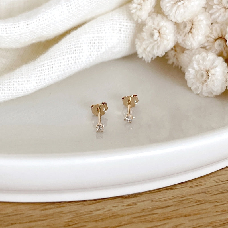 Pendientes «Dani» chapados en oro-Pendientes-instants-plaisirs-0,Instants Plaisirs  Joyas