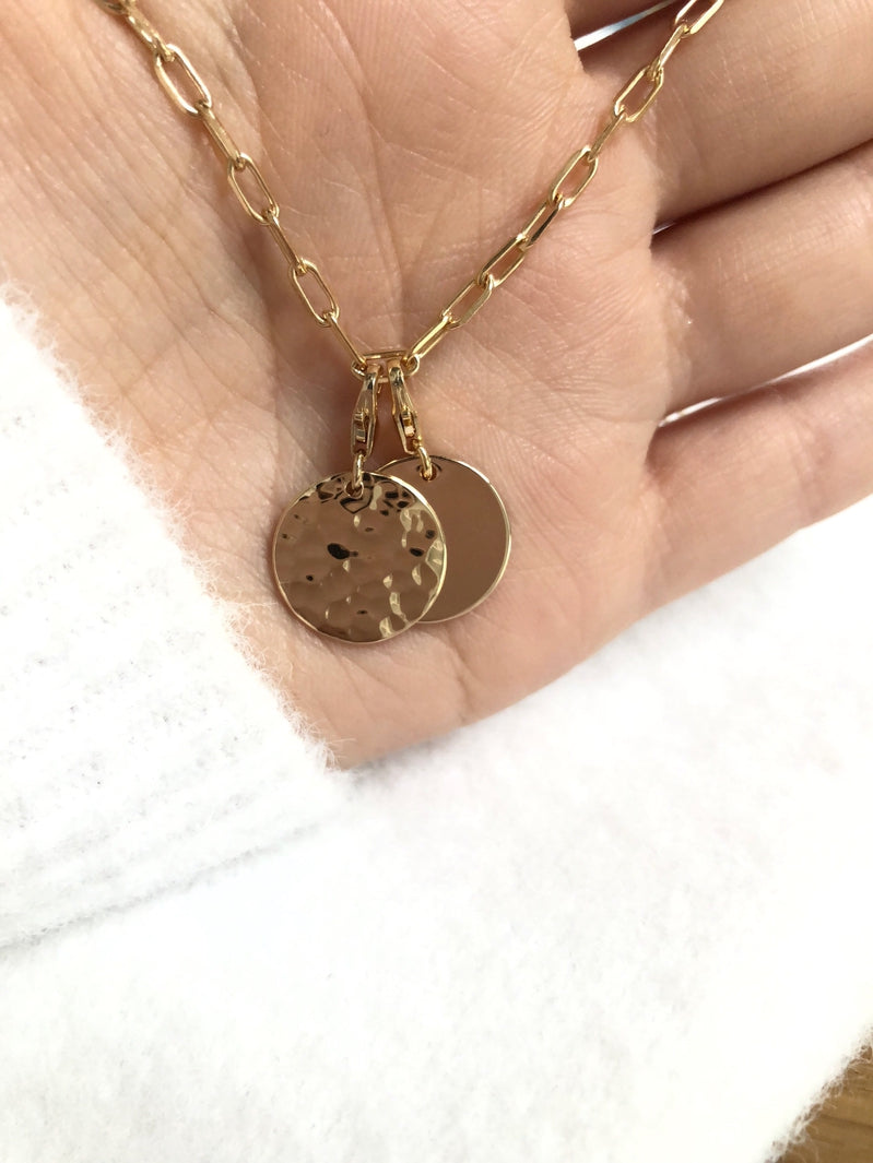 Charm «Medalla» chapado en oro -Instants Plaisirs Joyas - Sin grabado -Instants Plaisirs Joyas