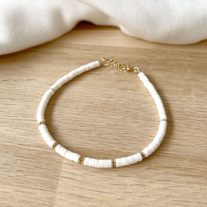 Cadena de tobillo «Heida» chapada enInstants Plaisirs Joyería