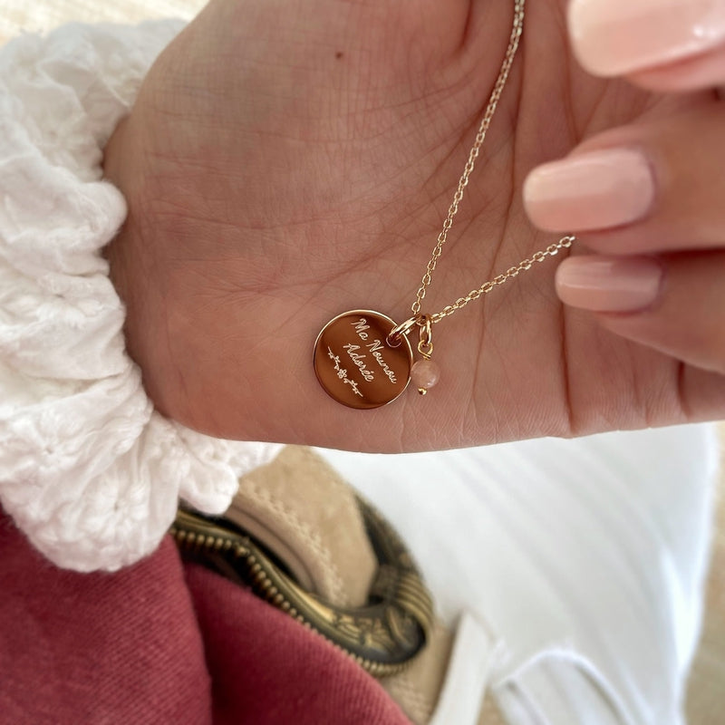 Collar «Nounou adorée» chapado enInstants Plaisirs  Joyas