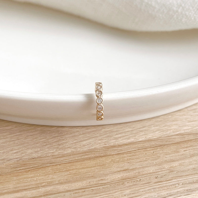 Pendiente «Ria» chapado en oro -Instants Plaisirs Joyas -Instants Plaisirs Joyas