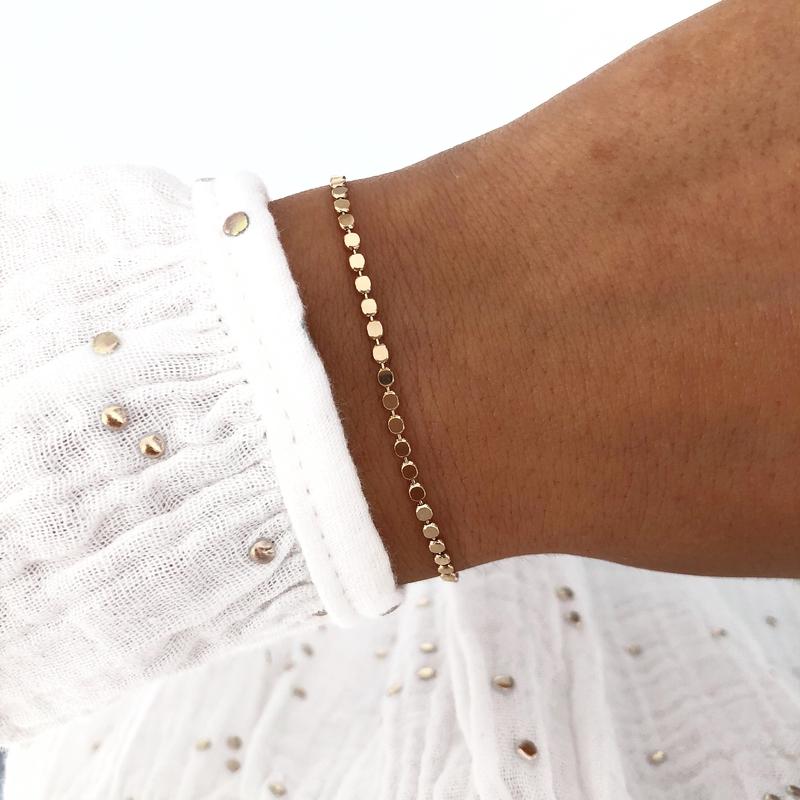 Pulsera «Iris» chapada en oro instants-plaisirs 