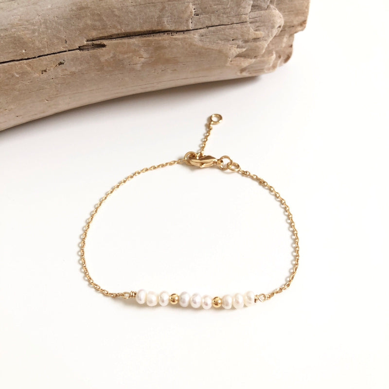 Pulsera «Douci» chapada en oro instantes-placeres 