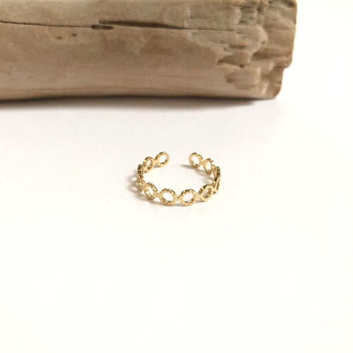 Anillo «Sana» acero instantes-placeres 