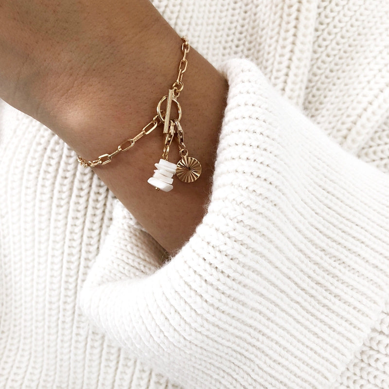 Charm «Rayon» chapado en oro -Instants Plaisirs Instants Plaisirs Joyas