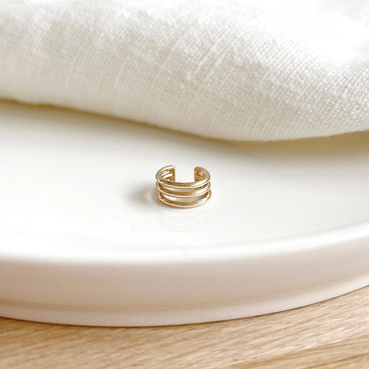 Pendiente «Lago» chapado enInstants Plaisirs Joyas