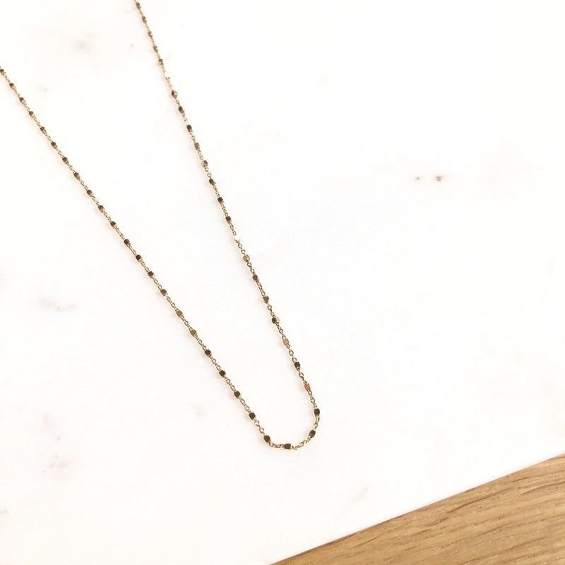 Chaîne "Ylia" plaqué or-instants-plaisirs-Chaîne 40cm-Instants Plaisirs • Bijoux