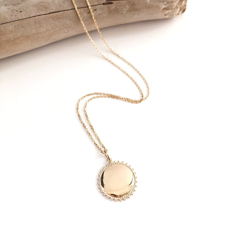 Collar «Sona» chapado en oro instantes-placeres 