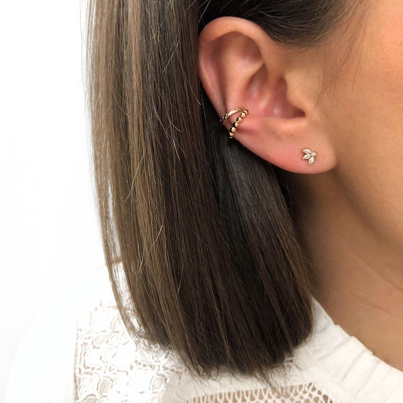 Pendientes «Maelee» chapados enInstants Plaisirs Joyería