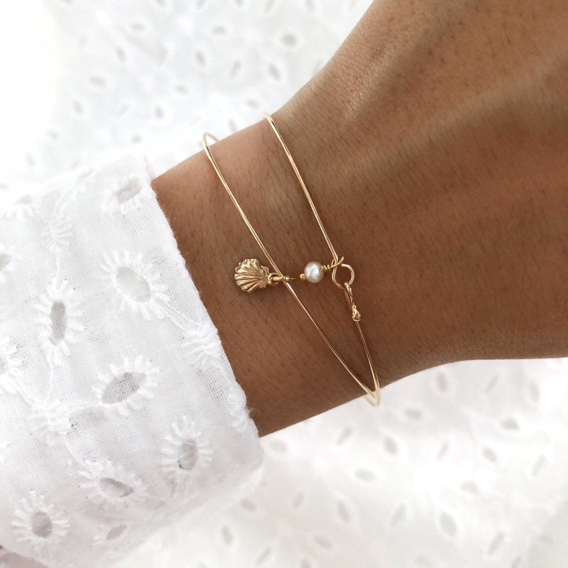 Brazaletes «Mey» con conchas Instants Plaisirs  Joyería 